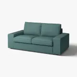 IKEA KIVIK (ИКЕА КИВИК) — Чехол на 2-местный диван, Келинге серо-бирюзовый — фото 2