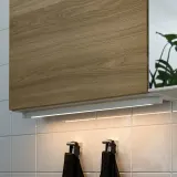 IKEA SILVERGLANS (ИКЕА СИЛВЕРГЛАНС) — Светодиодная подсветка для ванной, с регулировкой яркости белый 60 см — фото 2