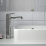 IKEA BROGRUND (ИКЕА БРОГРУНД) — Смеситель для раковины, высокий, хром — фото 3