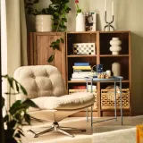 IKEA GLADOM (ИКЕА ГЛАДОМ) — Столик с подносом, светло-синий 45x53 см — фото 3