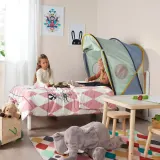 IKEA ELDFLUGA (ИКЕА ЕЛДФЛУГА) — Балдахин, синий/зелёный 70/80/90 — фото 3