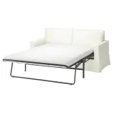 IKEA HYLTARP (ИКЕА ХИЛТАРП) — Чехол на 2-местный раскладной диван, Халларп белый — фото 2