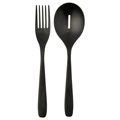 IKEA TILLAGD (ИКЕА ТИЛЛАГД) — Набор для подачи блюд, 2 шт., чёрный 24 см