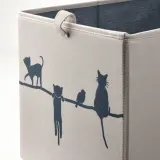 IKEA BARNDRÖM (ИКЕА БАРНДРЁМ) — Коробка, бежевый 26х37х26 см — фото 3
