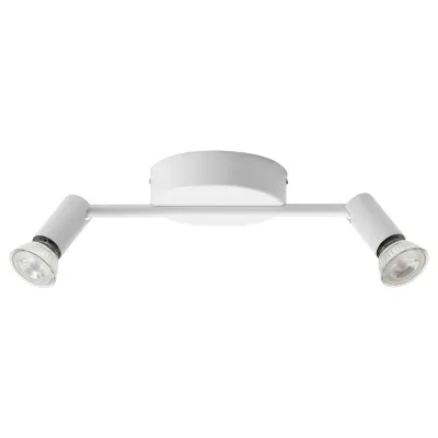 IKEA KRUSNATE (ИКЕА КРУСНАТЕ) — Светильник потолочный с 2 спотами, белый