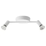 IKEA KRUSNATE (ИКЕА КРУСНАТЕ) — Светильник потолочный с 2 спотами, белый — фото 1
