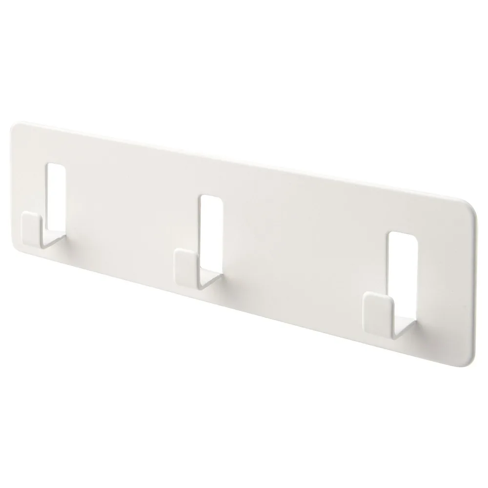IKEA GALTBOX (ИКЕА ГАЛТБОКС) — Вешалка с 3 крючками, самоклеящаяся/белый