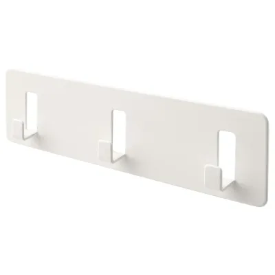 IKEA GALTBOX (ИКЕА ГАЛТБОКС) — Вешалка с 3 крючками, самоклеящаяся/белый
