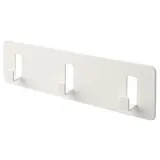 IKEA GALTBOX (ИКЕА ГАЛТБОКС) — Вешалка с 3 крючками, самоклеящаяся/белый — фото 1