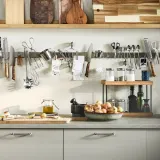 IKEA NÅLBLECKA (ИКЕА НОЛБЛЕКА) — Органайзер для кухонной столешницы, металл/бамбук 38х13х28 см — фото 5