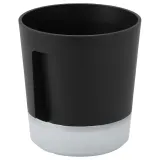 IKEA VÅRDTRÄD (ИКЕА ВОРДТРЭД) — Кашпо с автополивом, для дома/улицы прозрачный/антрацит 9 см — фото 1