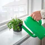 IKEA VÅRDTRÄD (ИКЕА ВОРДТРЭД) — Кашпо с автополивом, для дома/улицы прозрачный/антрацит 9 см — фото 2