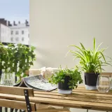 IKEA VÅRDTRÄD (ИКЕА ВОРДТРЭД) — Кашпо с автополивом, для дома/улицы прозрачный/антрацит 9 см — фото 5