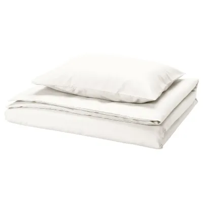 IKEA PILTANDVINGE (ИКЕА ПИЛТАНДВИНГЕ) — Пододеяльник и наволочка, белый 150х200/50х60 см