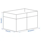 IKEA DRÖNA (ИКЕА ДРЁНА) — Коробка, 3 шт., синий 18х25х15 см — фото 5