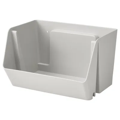 IKEA FODERTRÅG (ИКЕА ФОДЕРТРОГ) — Органайзер для стола/стены, светло-серый 25x18x15 см