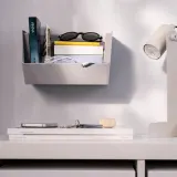 IKEA FODERTRÅG (ИКЕА ФОДЕРТРОГ) — Органайзер для стола/стены, светло-серый 25x18x15 см — фото 2