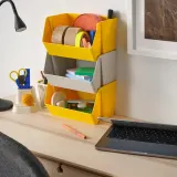 IKEA FODERTRÅG (ИКЕА ФОДЕРТРОГ) — Органайзер для стола/стены, светло-серый 25x18x15 см — фото 3