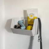 IKEA FODERTRÅG (ИКЕА ФОДЕРТРОГ) — Органайзер для стола/стены, светло-серый 25x18x15 см — фото 5