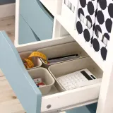 IKEA KALLAX (ИКЕА КАЛЛАКС) — Вставка с 2 ящиками, волна/светлый серо-синий 33х33 см — фото 2