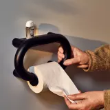 IKEA BÄSINGEN (ИКЕА БЭСИНГЕН) — Держатель для туалетной бумаги, антрацит 26x17 см — фото 3