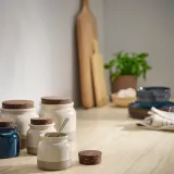 IKEA BRUGDHAJ (ИКЕА БРУГДХАЙ) — Банка с крышкой, бежевая 0.3 л — фото 2