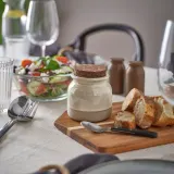 IKEA BRUGDHAJ (ИКЕА БРУГДХАЙ) — Банка с крышкой, бежевая 0.3 л — фото 4