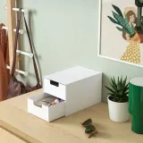 IKEA FJÄDERHARV (ИКЕА ФЙЭДЕРХАРВ) — Мини-комод, 2 ящика, белый 16x25 см — фото 2