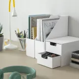 IKEA FJÄDERHARV (ИКЕА ФЙЭДЕРХАРВ) — Мини-комод, 2 ящика, белый 16x25 см — фото 5