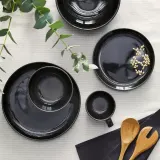 IKEA GLADELIG (ИКЕА ГЛАДЕЛИГ) — Тарелка, тёмно-серая 25 см — фото 7