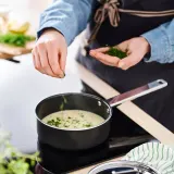 IKEA GULDÖRING (ИКЕА ГУЛДЁРИНГ) — Сотейник с крышкой, нержавеющая сталь/тёмно-серый 1 л — фото 2