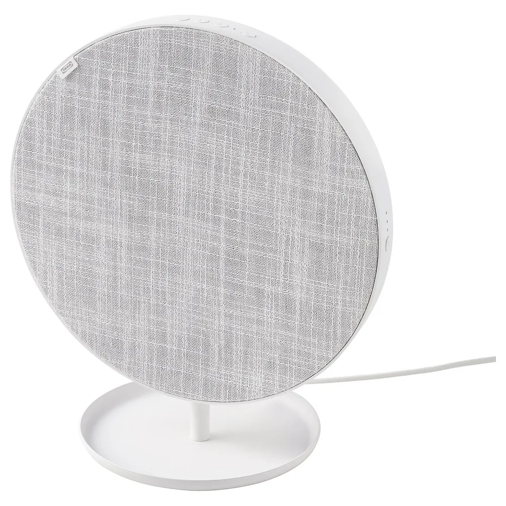 IKEA SOLSKYDD (ИКЕА СОЛСКИДД) — Колонка Bluetooth, белая 29 см