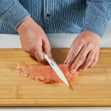 IKEA HACKIG (ИКЕА ХАКИГ) — Набор ножей, 3 шт., керамика белый/бежевый — фото 3