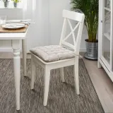 IKEA VIPPÄRT (ИКЕА ВИППЭРТ) — Подушка на стул, бежевая 38x38x6.5 см — фото 6