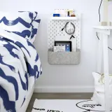 IKEA SKÅDIS (ИКЕА СКОДИС) — Корзинка, серая — фото 4