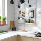 IKEA SKÅDIS (ИКЕА СКОДИС) — Корзинка, серая — фото 6