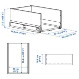 IKEA KNIVSHULT (ИКЕА КНИВСХУЛТ) — Ящик, высокий, тёмно-серый 40x60 см — фото 4