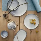 IKEA GLADELIG (ИКЕА ГЛАДЕЛИГ) — Тарелка, серый 25 см — фото 7
