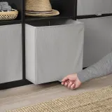 IKEA KOSINGEN (ИКЕА КОСИНГЕН) — Коробка, светло-серый 33x38x33 см — фото 4