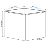 IKEA KOSINGEN (ИКЕА КОСИНГЕН) — Коробка, светло-серый 33x38x33 см — фото 7