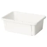 IKEA KACKLA (ИКЕА КАКЛА) — Контейнер раздвижной, белый 18-28x13 см — фото 1