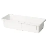 IKEA KACKLA (ИКЕА КАКЛА) — Контейнер раздвижной, белый 18-28x13 см — фото 2