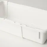 IKEA KACKLA (ИКЕА КАКЛА) — Контейнер раздвижной, белый 18-28x13 см — фото 3