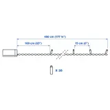 IKEA GETKÅL (ИКЕА ГЕТКОЛ) — Гирлянда светодиодная, на батарейках для улицы 4,5 м — фото 5