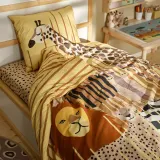 IKEA SANDLÖPARE (ИКЕА САНДЛЁПАРЕ) — Пододеяльник и наволочка, жёлтый/саванна 150x200/50x60 см — фото 4