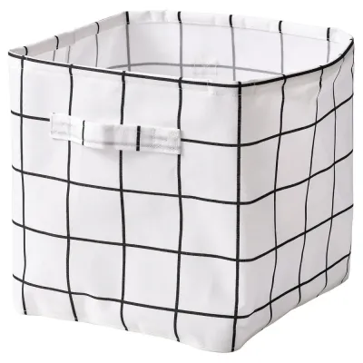 IKEA SLÅTTERVALL (ИКЕА СЛОТТЕРВАЛЛ) — Корзина, ткань 32x35x32 см