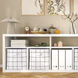 IKEA SLÅTTERVALL (ИКЕА СЛОТТЕРВАЛЛ) — Корзина, ткань 32x35x32 см — фото 3