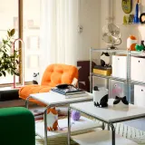 IKEA GREJSIMOJS (ИКЕА ГРЕЙСИМОЙС) — Контейнер с крышкой, в форме кота оранжевый/белый — фото 3
