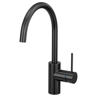 IKEA SALLSJÖN (ИКЕА САЛЛШЁН) — Смеситель кухонный с боковой рукояткой, чёрный