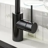 IKEA SALLSJÖN (ИКЕА САЛЛШЁН) — Смеситель кухонный с боковой рукояткой, чёрный — фото 4